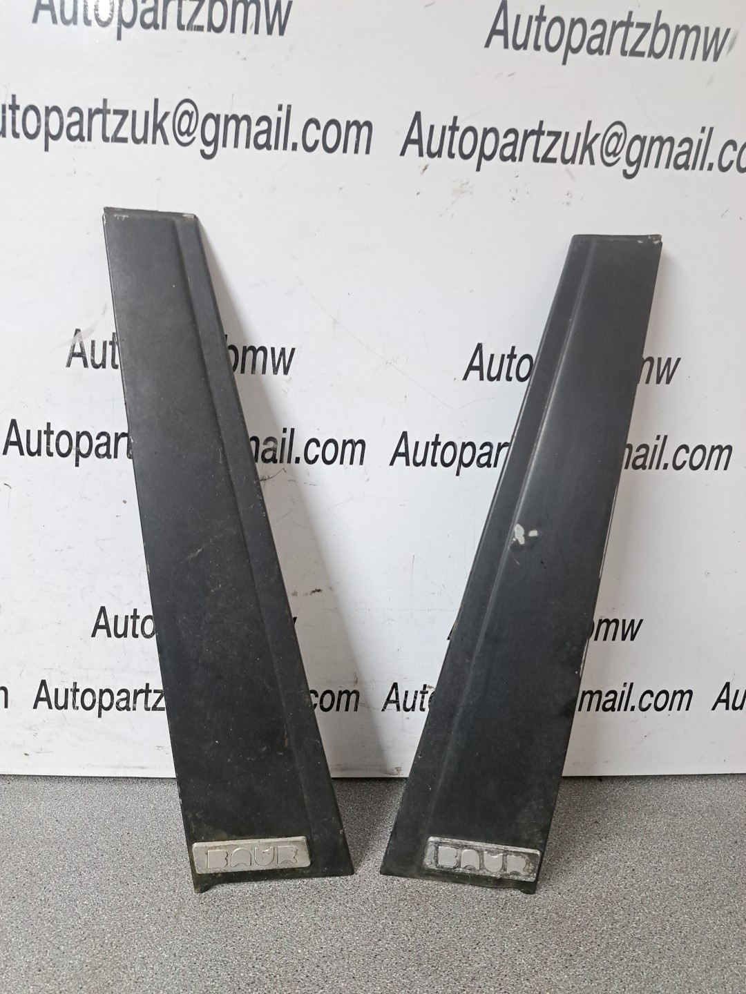 1984 BMW E30 3 Series Baur Front Driver Passenger Door Trim Mouldings Oem #9d6