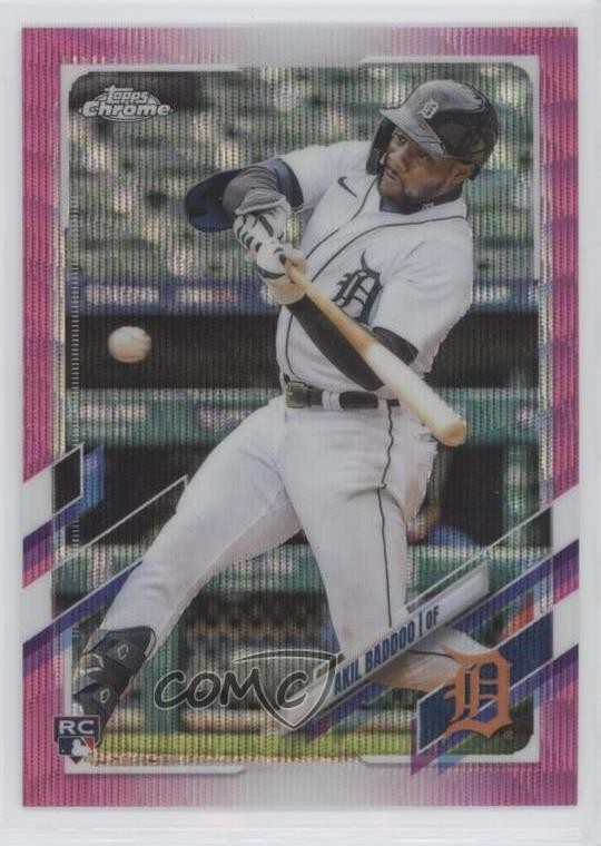2021 Topps Chrome Update Target Pink Wave Refractor Akil Baddoo #USC27 09wc