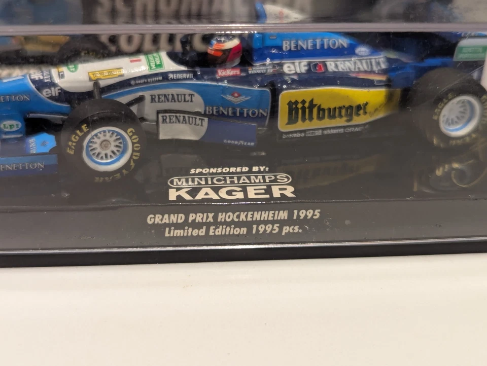 1/24 MINICHAMPS 510 952401 BENETTON RENAULT B195/2 MICHAEL SCHUMACHER 1995 CHAMP - Image 4 of 4
