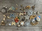 Lot Vtg Costume Jewelry Brooches Rhinestone Enamel Faux Pearl A Few Signed #2