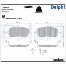 Satz Bremsbeläge Bremsklötze vorne für Mercedes C-Klasse W206 S206 24601989