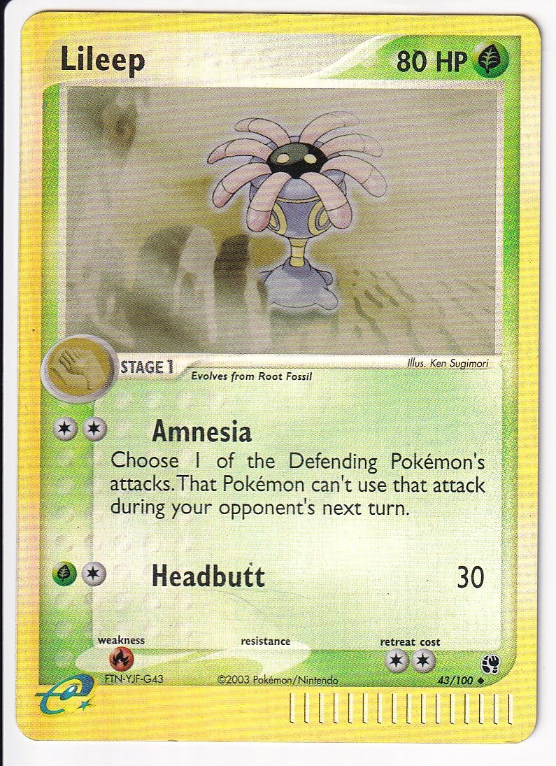 Lileep  Uncommon Sandstorm 43/100 NM