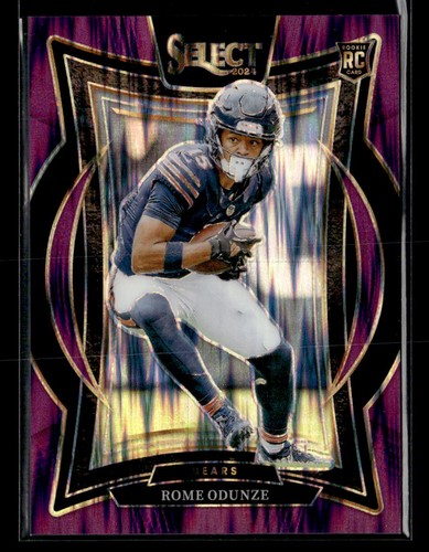 2024 Panini Select #3 Rome Odunze Purple Prizm Shock RC Rookie /360