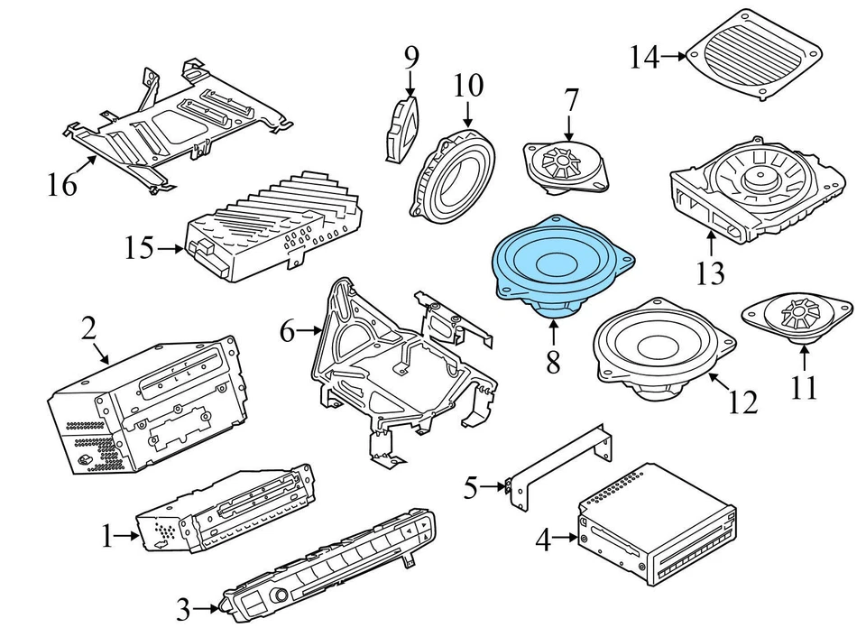 BMW 430I XDRIVE 2017-2020 - Altavoz HIFI para tablero (rango medio) 9240641 Foto 3 de 4