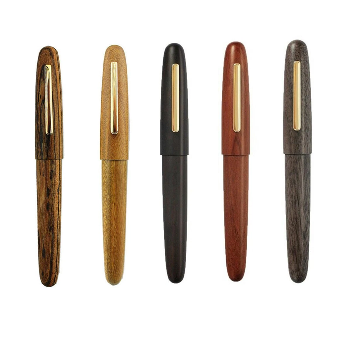 Jinhao 9019 - Penna stilografica in acrilico, pennino medio misura 8, con convertitore di inchiostro, design classico blu scuro, scrittura liscia (finiture dorate