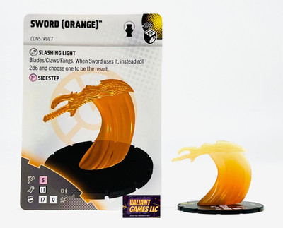 DC Heroclix Sword (Orange) #s036 w/ Card Lantern Legacy Set