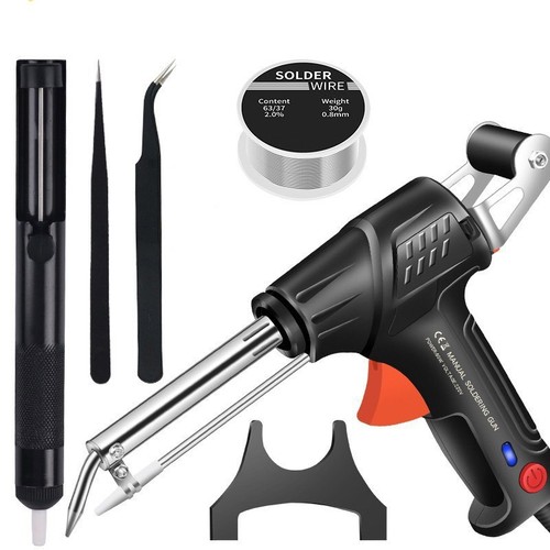 Saldatore Elettrico Manuale Ferro Saldatore Automatico Kit Utensile 110V - Foto 12 di 17