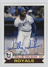 2018 Topps Archives Fan Favorites 1979 Design Willie Wilson #FFA-WW Auto 1q0o
