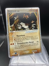 German Regirock ex 99/106 Emerald Holo Ultra Rare Pokemon TCG