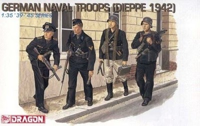 DRAGON - Deutsche Marine-Truppen - Dieppe 1942 zum Zusammenbauen und Bemalen ...