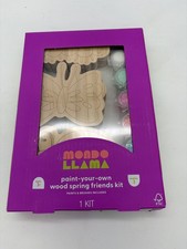 Mondo Llama Paint Your Own Wood Kit Spring Friends Craft Set New