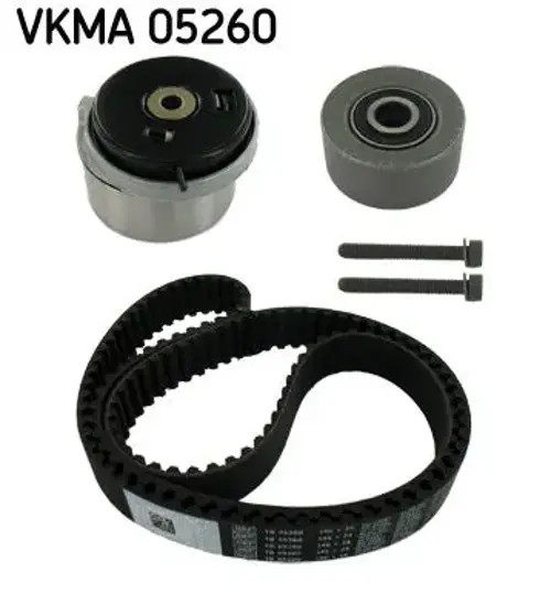Timing belt kit with rounded tooth profile VKMA 05260 SKF for OPEL CHEVROLET - Image 4