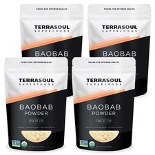 Organic Baobab Powder, 48oz 4 Pack - Vitamin C  Antioxidants