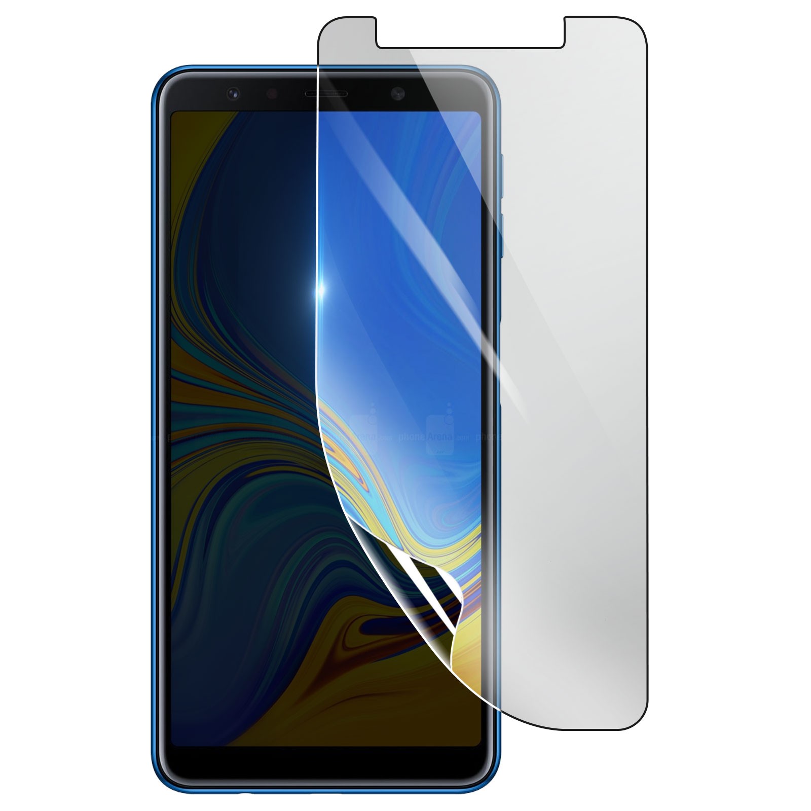 Film hydrogel Galaxy A7 2018 eviter casse ecran protection transparente