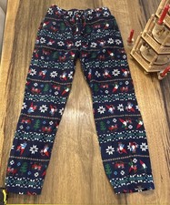 Hanna Andersson Adult Flannel Pajama Pants S Navy
