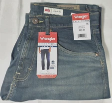 Men's Wrangler Five Star Premium Athletic Fit Stretch Blue Denim Jeans Sz. 30x32