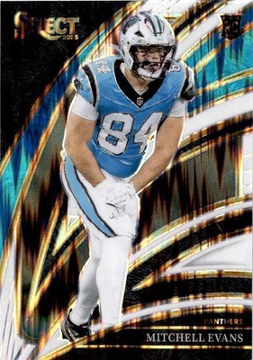 2025 Panini Select #244 Mitchell Evans White Prizm Shock #/799
