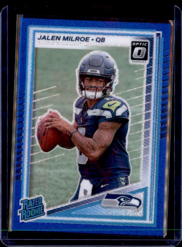 2025 Donruss Optic #253 Jalen Milroe Blue Scope