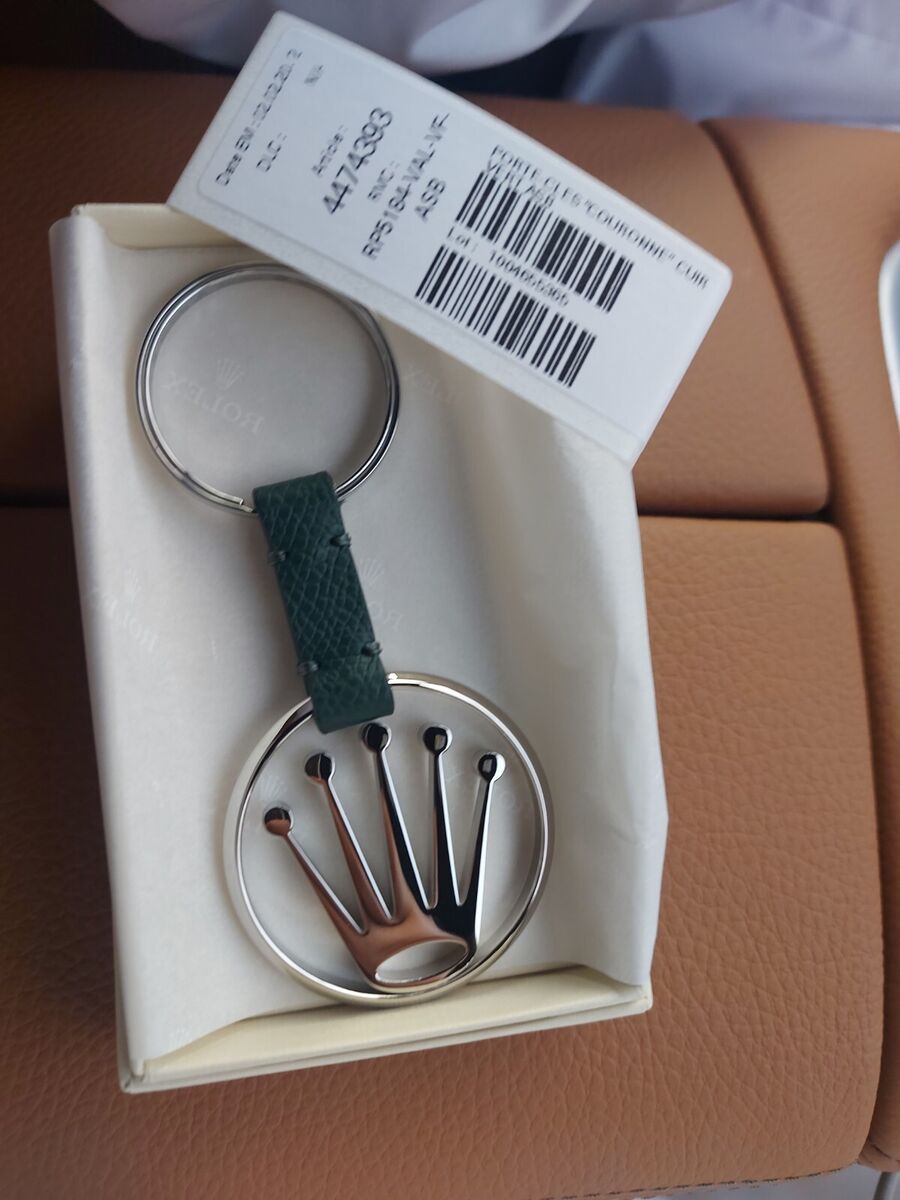 Rolex keychain novelty Silver crown logo 3D Pink Green or Rolex keychain novelty Silver crown logo 3D Pink Green or