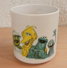 Vintage Sesame Street Plastic Cup 1971 1978 Muppets Big Bird Cookie Oscar Grover