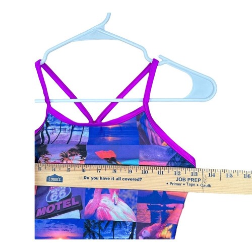 Speedo Women's Girl's Kids Swim Top Graphic Print Swim Pool Beach - Picture 7 of 11