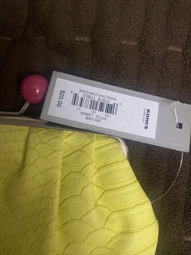Apt 9 Damen Mini-Geldbörse in gelb NEU MIT ETIKETT WIE ABGEBILDET MRP $ 20 - Bild 4 von 6