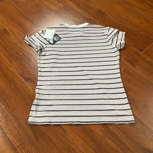 NIKE Mujer Camiseta Get It Girl Algodón Gris Rayas XL - Imagen 4 de 11