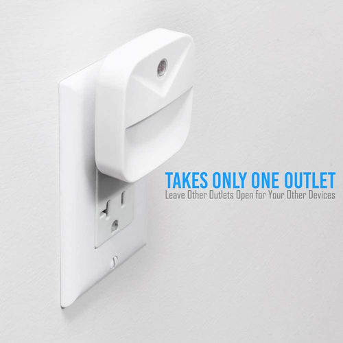 4 Pack LED Night Lights Plug into Wall Dusk to Dawn Sensor for Kitchen Bathroom - Picture 3 of 12