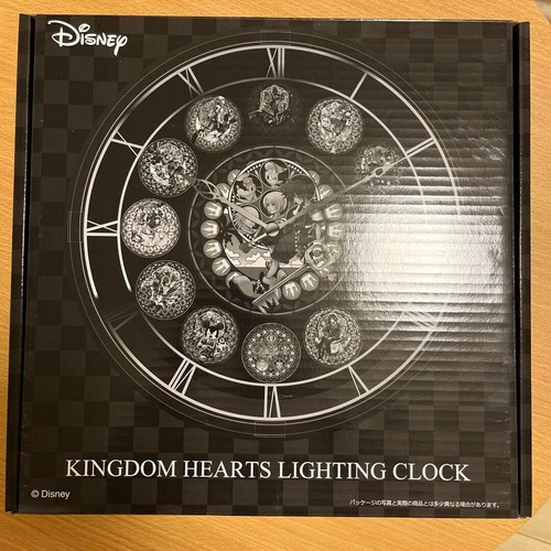 KINGDOM HEARTS BELEUCHTUNGSUHR Wandquarz Uhr Quadrat Enix Disney - Bild 3 von 3