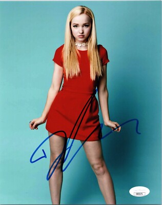 Dove Cameron Singer Actress Red Dress Signed 8x10 Autographed Photo JSA 2 |  eBay