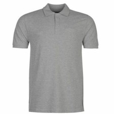 Mens New Plain Pique Polo Shirt Cotton Blend Tee Golf Collar Casual Shirt S-5XL