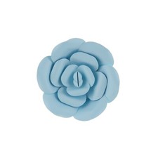 Mega Crafts - 8" Handmade Paper Pedal Flower - Aqua, 1PC