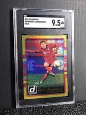 2016-17 Donruss 🔥Robert Lewandowski Gold Sparkle SGC 9.5 Graded Striker Fwd 💎