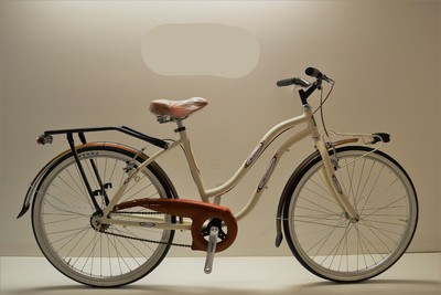 Bici trekking bicicletta 26 donna in alluminio panna marrone 1v | eBay