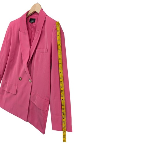 Vici Double Breasted Blazer Womens Bubblegum Pink Jacket Size XS - Picture 9 of 11