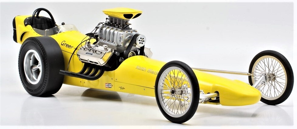 Race Car Dragster Classic Custom Built Metal Model Concept Drag Racer ...