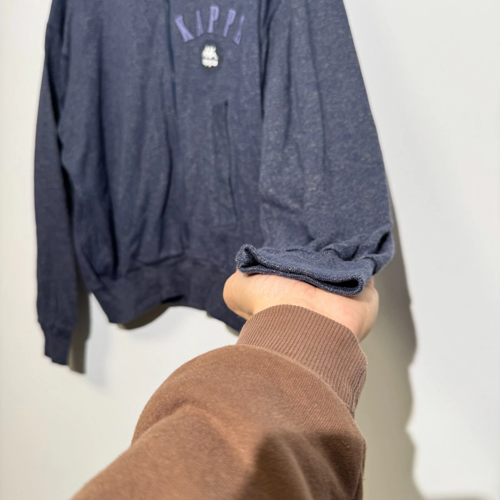 GUCCI Giacca tuta Kappa unisex vintage grigio lupo cotone taglia M vestibilità regolare