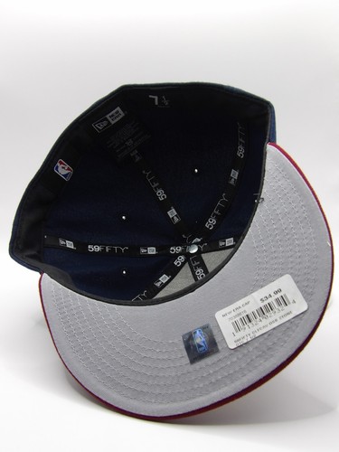 New Era 59Fifty Cleveland Cavaliers Blue Red Cap Fitted Size 7 1/2 - Picture 9 of 9