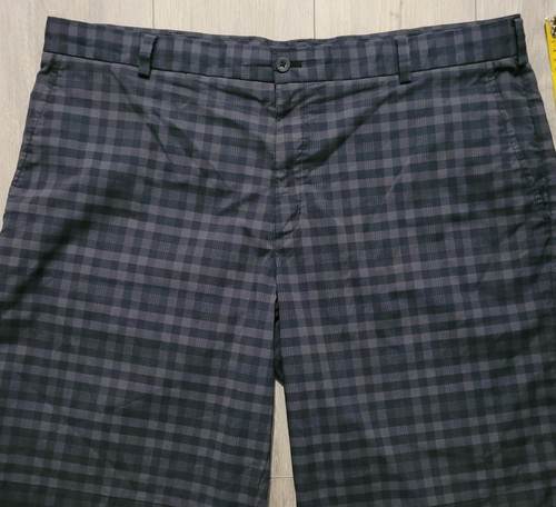 NIKE PANTALONES CORTOS DEPORTIVOS DE GOLF PARA HOMBRE ELÁSTICOS TALLA 40 GRIS Y NEGRO A CUADROS PARA HOMBRE - Imagen 2 de 8