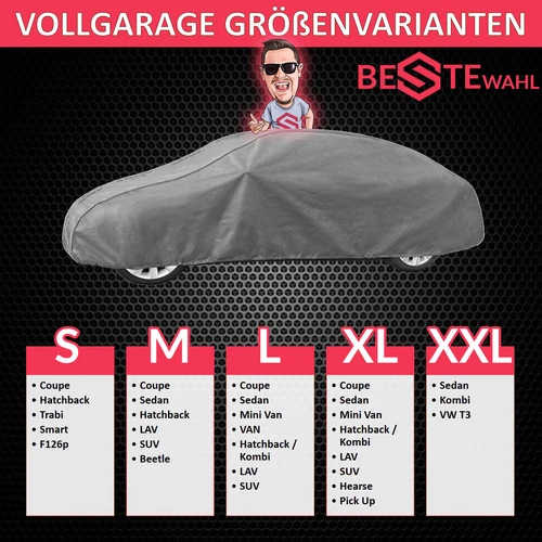 Autogarage Vollgarage Auto Schutzhülle Car Cover Autoabdeckung Atmungsaktive