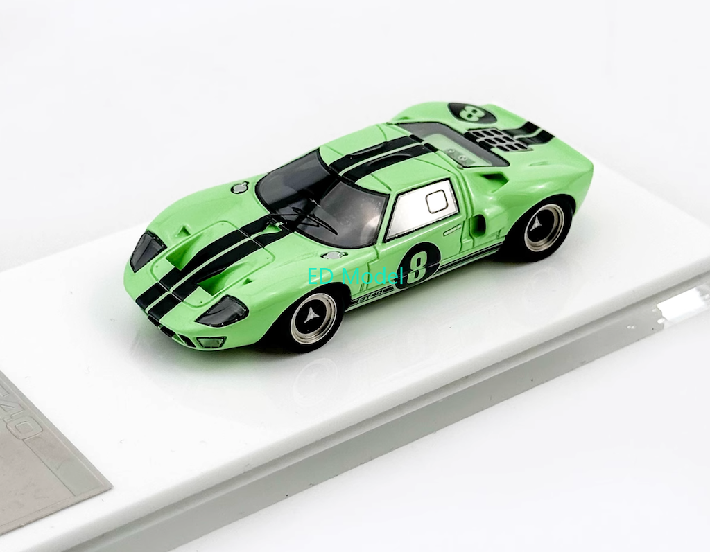 BN MY64 1:64 Green #8 GT40 MK1 Racing Diecast Resin Model Car