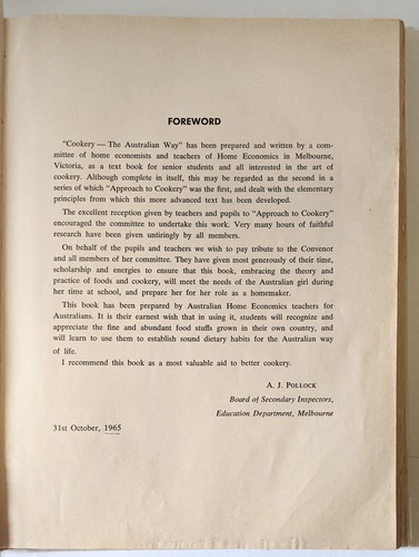 Cookery The Australian Way E.M Barrowman S.M Russell S. Cameron 1st Ed 1966! - Picture 6 of 24