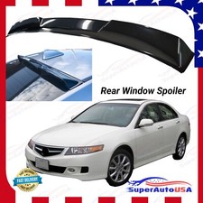 Fits 2004-08 Acura Tsx V Style Gloss Black Rear Roof Window Visor Spoiler