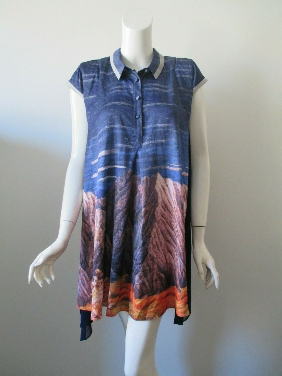 NWT ELENYUN Multi Color Printed Button Front Jersey Mini Shirt Dress M | eBay NWT ELENYUN Multi Color Printed Button Front Jersey Mini Shirt Dress M | eBay
