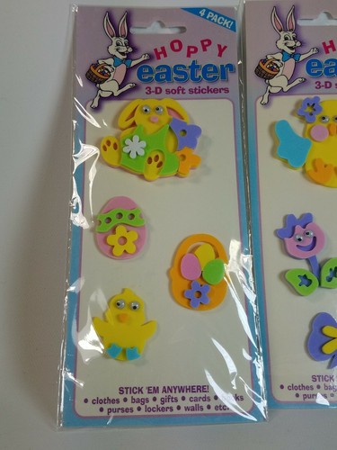 Hoppy Easter 3-D Soft Stickers - Picture 3 of 5