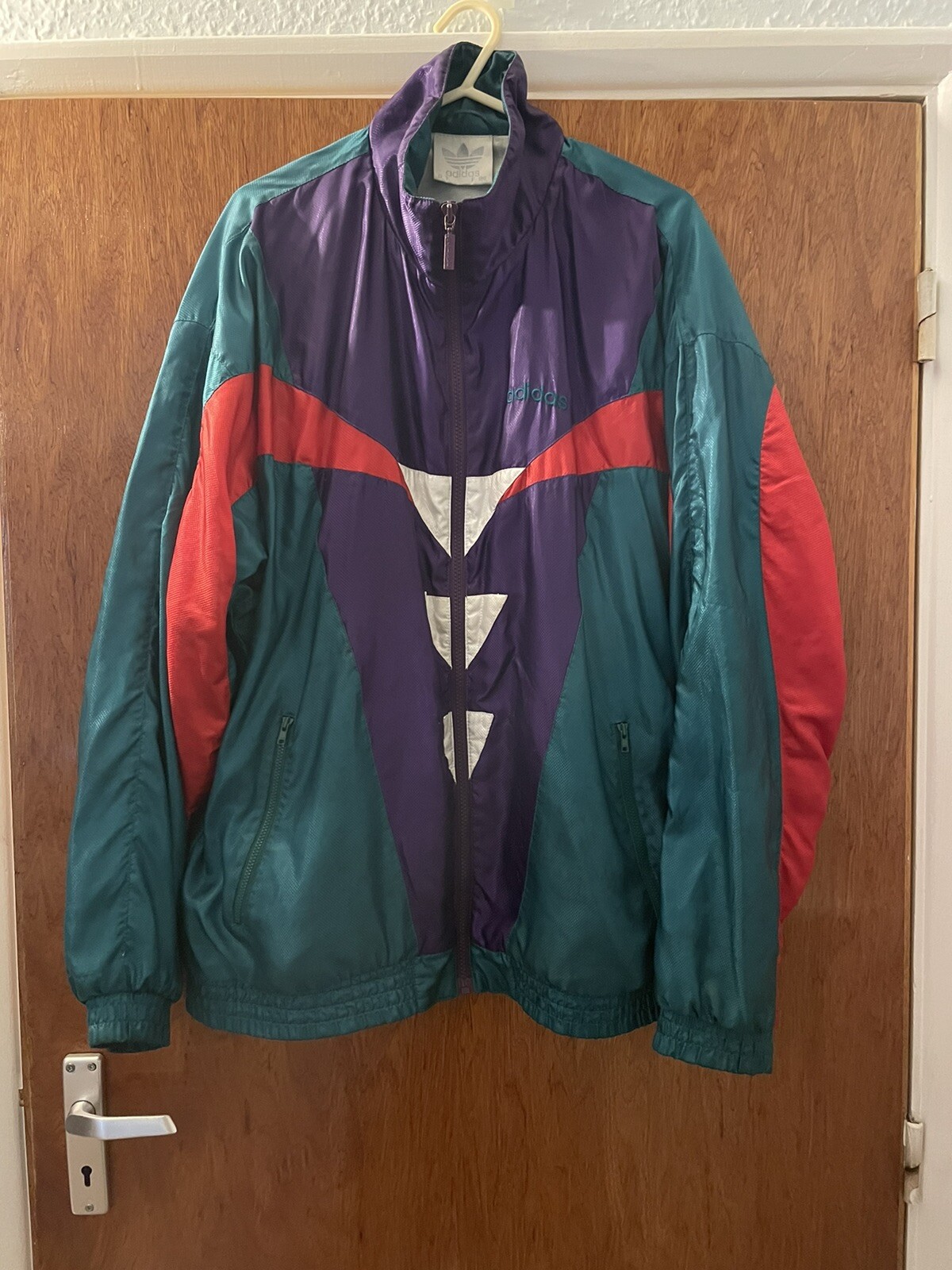 Adidas Vintage Windbreaker Jacket Retro 