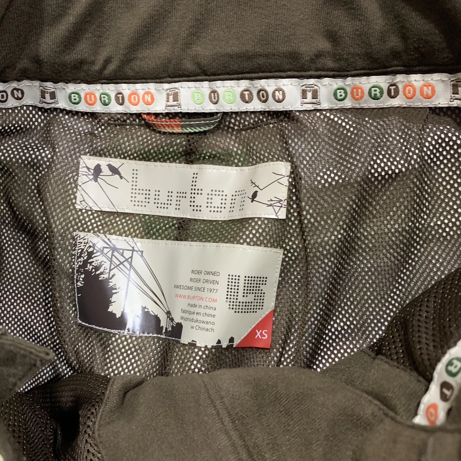 burton stow cargo snowboard dryride ski plaid pants