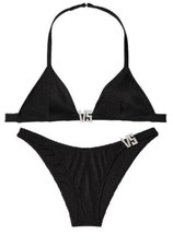 VICTORIA'S SECRET VS SHINE BIKINI TOP MEDIUM  BOTTOM LARGE SWIM SUIT SET STRAP