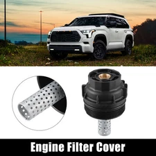 Black Car Oil Engine Filter Housing Cap Cover for Lexus for Toyota 15620-38010