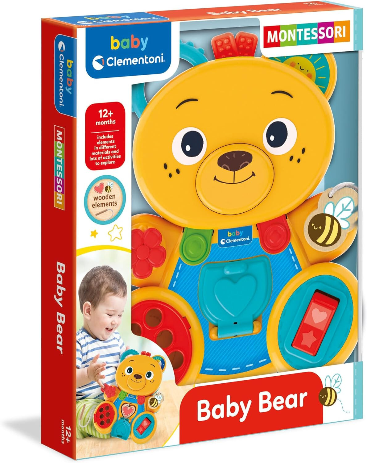 Clementoni Multicolore Montessori Baby - Orsetto Indaffarato - Immagine 2